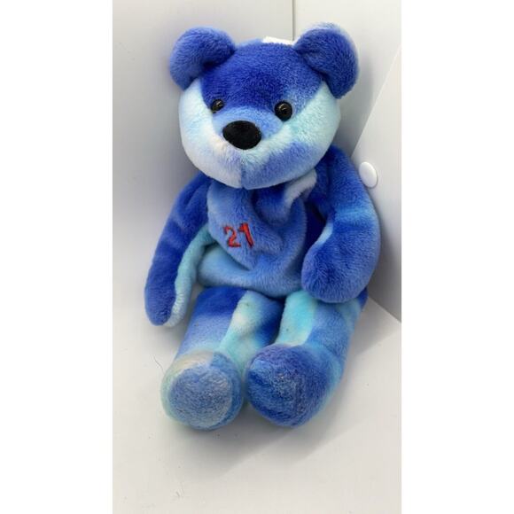 MLB Sammy Sosa #21 Plush Bear 1999 Opening Day Salvino's Bammers Beano's Tie Dye - Picture 2 of 5